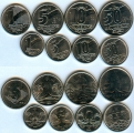 Набор - Бразилия 8 монет Профессии (старая цена 230р)