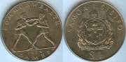 Самоа и Сисифо 1 Доллар 1974 Бокс