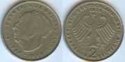 Германия 2 Марки 1973 D