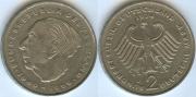 Германия 2 Марки 1974 J