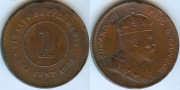 Стрейтс Сетлментс 1 цент 1908