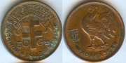 Камерун 50 сантимов 1943