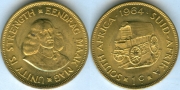 Южная Африка 1 цент 1964 (старая цена 300р)