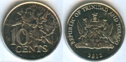 Тринидад и Тобаго 10 центов 2012