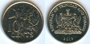 Тринидад и Тобаго 10 центов 2015