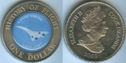 Острова Кука 1 Доллар 2003 Конкорд