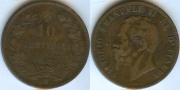 Италия 10 чентезимо 1867