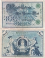 Германия 100 Марок 1908 Зеленая печать (старая цена 130р)