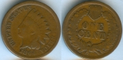 США 1 цент 1864