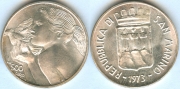 Сан-Марино 500 Лир 1973 серебро
