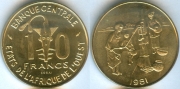 Западная Африка 10 франков 1981 ESSAI