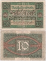 Германия 10 Марок 1920
