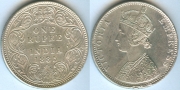 Индия 1 Рупия 1885