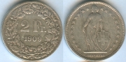 Швейцария 2 Франка 1909