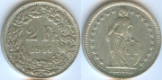 Швейцария 2 Франка 1946