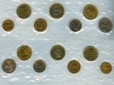 Набор - 6 монет 1992 лмд с жетоном UNC