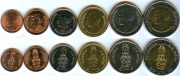 Набор - Таиланд 6 монет
