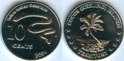 Кокосовые острова 10 центов 2004