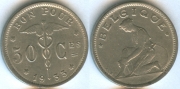Бельгия 50 сантимов 1933 Belgique