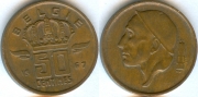Бельгия 50 сантимов 1967 Belgie