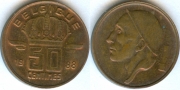 Бельгия 50 сантимов 1988 Belgique