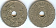 Бельгия 5 сантимов 1910 Belgique