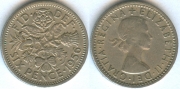 Великобритания 6 пенсов 1956