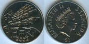 Бермуды 1 Доллар 2002 Золотой юбилей королевы