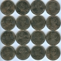 Набор 2 Рубля 2012 ммд Полководцы 16 монет (старая цена 160р)