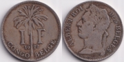 Бельгийское Конго 1 Франк 1922