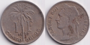 Бельгийское Конго 1 Франк 1923
