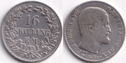 Дания 16 Скиллингов 1858