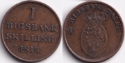 Дания 1 Скиллинг 1818