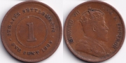 Стрейтс Сетлментс 1 цент 1903