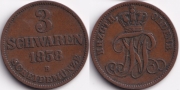 Германия Ольденбург 3 Шварена 1858 В
