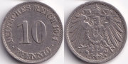 Германия 10 пфеннигов 1911 A