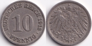 Германия 10 пфеннигов 1913 А