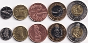 Набор - Остров Пасхи 5 монет 2007