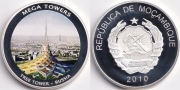 Мозамбик Монетовидный жетон 2010 Башня в России PROOF (старая цена 750р)