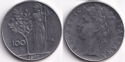 Италия 100 Лир 1977