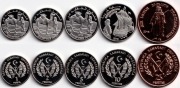 Набор - Западная Сахара 5 монет UNC