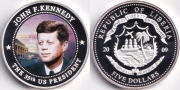 Либерия 5 Долларов 2009 Джон Кеннеди