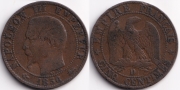 Франция 5 сантимов 1856