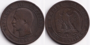 Франция 10 сантимов 1855