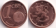 Финляндия 1 евроцент 2004 (старая цена 20р)