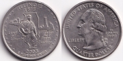 США 25 центов 2003 D Иллинойс