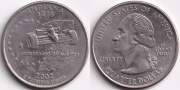 США 25 центов 2002 Р Индиана