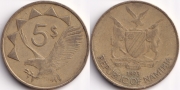 Намибия 5 Долларов 1993