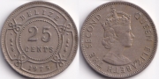 Белиз 25 центов 1975