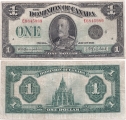 Канада 1 Доллар 1923
